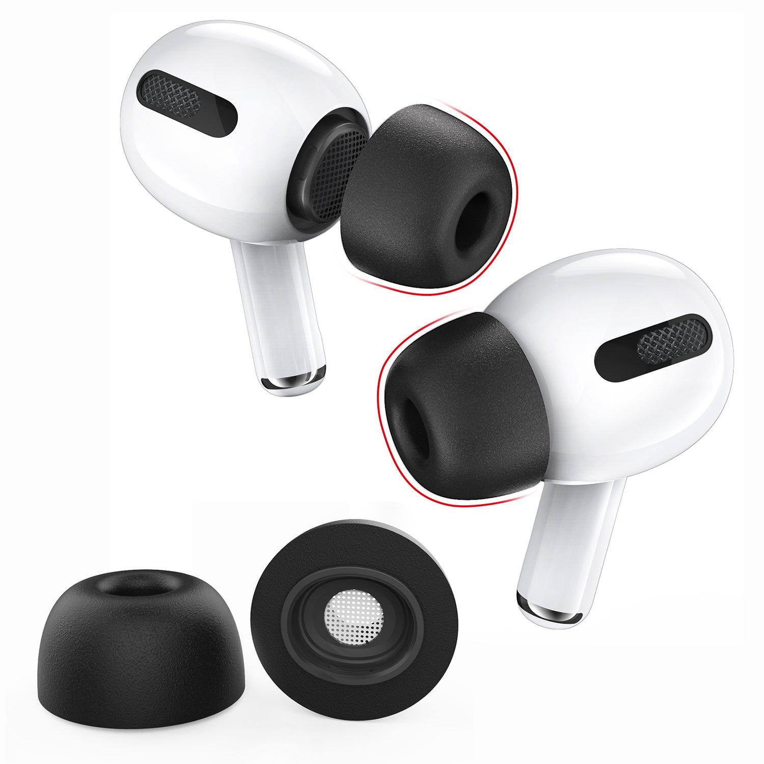 AHASTYLE WG28 1 Pair S Size Earbuds Tips for Apple AirPods Pro/AirPods Pro 2 Replacement Memory Foam Bluetooth Earphone Eartips AHASTYLE WG28 1 Pair S Size Earbuds Tips for Apple AirPods Pro/AirPods Pro 2 Replacement Memory Foam Bluetooth Earphone Eartips